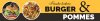 Banner 2,5 m Frische leckere BURGER und POMMES XXL Werbung PVC-Plane mit Ösen zum Aufhängen