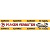 Banner 2,5 m PARKEN VERBOTEN XXL Warnung PVC-Plane mit Ösen zum Aufhängen