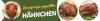 Banner 2,5 m Knuspriges gegrilltes HÄHNCHEN XXL Werbung PVC-Plane mit Ösen zum Aufhängen