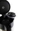 Axentia Airpot Pumpkanne Isolierkanne Kaffee 3 l Edelstahl doppelwandig mit Tragegriff Schwarz 116710
