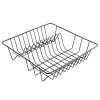 Axentia Geschirrabtropfkorb Geschirrabtropfer Abtropfgestell Metall 35x9,5x34 cm Schwarz 250011