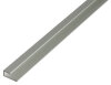 ALBERTS Abschlussprofil Aluminium silberfarbig eloxiert 1000x20x9 mm Materialstärke 1,5 mm Breite oben 10 mm lichte Höhe 6 mm