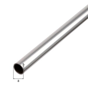 ALBERTS Rundrohr Aluminium natur 1000 mm...