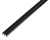 ALBERTS Führungsschienenprofil oben PVC-U schwarz 1000x16x10 mm Materialstärke 1 mm