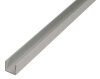 ALBERTS U-Profil Aluminium silberfarbig eloxiert 1000x8,6x12 mm Materialstärke 1,3 mm lichte Breite 6 mm
