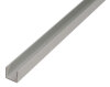 ALBERTS U-Profil Aluminium silberfarbig eloxiert 1000x16x13 mm Materialstärke 1,5 mm lichte Breite 13 mm