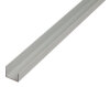 ALBERTS U-Profil Aluminium silberfarbig eloxiert 1000x20x22 mm Materialstärke 1,5 mm lichte Höhe 15 mm