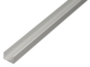 ALBERTS U-Profil Aluminium silberfarbig eloxiert...