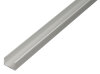 ALBERTS U-Profil Aluminium silberfarbig eloxiert 1000x24,6x24 mm Materialstärke 1,8 mm lichte Breite 21 mm