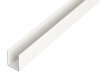 ALBERTS U-Profil PVC-U weiß 1000x12x10 mm Materialstärke 1 mm lichte Breite 10 mm