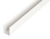 ALBERTS U-Profil PVC-U weiß 1000x18x10 mm Materialstärke 1 mm lichte Breite 16 mm