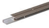 ALBERTS Übergangsprofil Aluminium Trägerprofil: blank Deckprofil: edelstahlfarbig eloxiert 900x34x18 mm