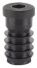 ALBERTS 4x Gewindestopfen Kunststoff schwarz Ø 20 mm mit M8 Gewinde für Stellschraube