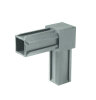 ALBERTS Rohrverbinder Vierkantrohr Steckverbinder Rohrverbindung 90°-Ecke Polyamid für Rohr 30 x 30 x 2,0 mm