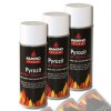 KaminoFlam 3x Pyrozit Lackspray Ofenlack Sprühlack Schwarz Matt 300 ml
