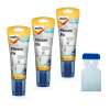 3x Molto Fliesenfix Grau 300 g Fugenkitt mit Metallspachtel