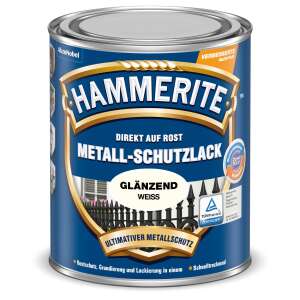Hammerite Metallschutzlack glänzend WEISS 2,5 l...