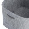 Zeller Aufbewahrungsbox Filz Regalkorb Ordnungsbox Clean Aufräumen Holz Zeitung Spielzeug Deko grau 14311