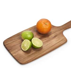 Zeller Schneidebrett Servieren Platte mit Griff Kochen Küche Buffet Holz Akazie natur 42x20 cm 25551