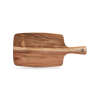 Zeller Schneidebrett Servieren Platte mit Griff Kochen Küche Buffet Holz Akazie natur 42x20 cm 25551