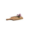 Zeller Schneidebrett Servieren Platte mit Griff Kochen Küche Buffet Holz Akazie natur 42x20 cm 25551