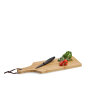 Zeller Schneidebrett Servieren Platte mit Griff Kochen Küche Buffet Holz Bambus natur 44x16 cm 25192