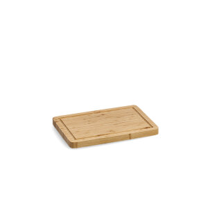 Zeller Schneidebrett Servieren Platte Kochen Küche Holz Bambus natur 32x22 cm