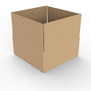 10x Versandkarton Verpacken Faltkarton Kartonage Innenmaß 205x200x80 mm einwellig