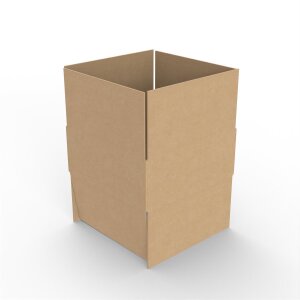 100x Versandkarton Verpacken Faltkarton Kartonage Innenmaß 205x200x80 mm einwellig