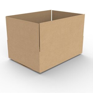 10x Versandkarton Verpacken Sicherheitsverschluss Außenmaß 350x250x100 mm einwellig