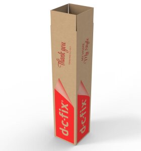 Rollenkarton Versandkarton Versandhülse Innenmaß 450x100x100 mm einwellig verschiedene Mengen