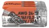 50x WAGO Klemmen 221-413 Verbindungsklemmen mit Hebel Hebelklemme COMPACT 0,2-4 mm²  für alle Leiterarten 3-Leiter