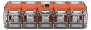 25x WAGO Klemmen 221-415 Verbindungsklemmen mit Hebel Hebelklemme COMPACT 0,2-4 mm²  für alle Leiterarten 5-Leiter