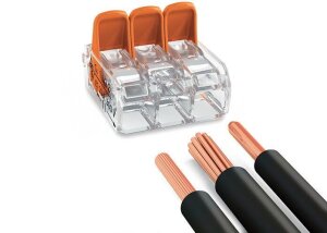 25x WAGO Klemmen 221-415 Verbindungsklemmen mit Hebel Hebelklemme COMPACT 0,2-4 mm²  für alle Leiterarten 5-Leiter