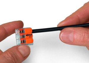 25x WAGO Klemmen 221-415 Verbindungsklemmen mit Hebel Hebelklemme COMPACT 0,2-4 mm²  für alle Leiterarten 5-Leiter
