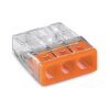 100x WAGO Klemmen 2273-203 Verbindungsdosenklemmen COMPACT für eindrähtige Leiter bis 2,5 mm² 3-Leiter