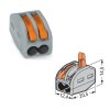 50x WAGO Klemmen 222-412 Verbindungsklemme mit Hebel Hebelklemme CLASSIC für feindrähtige Leiter 0,08 - 4 mm² 2-Leiter