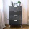 d-c-fix Klebefolie Tico Silver Grau Möbelfolie Selbstklebend Dekor 200 x 45 cm