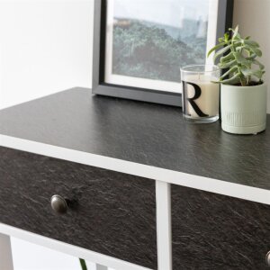 d-c-fix Klebefolie Black Slate Matt Möbelfolie Selbstklebend Dekor 200 x 45 cm