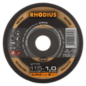 10x RHODIUS XT70 Trennscheibe für Winkelschleifer Flex alle Größen