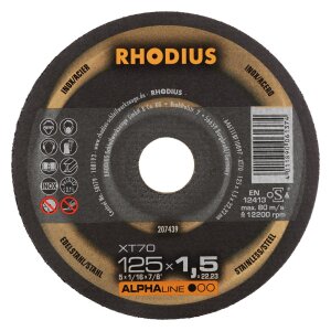 10x RHODIUS XT70 Trennscheibe für Winkelschleifer Flex alle Größen