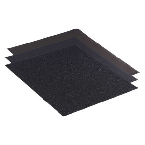 50x RHODIUS WSP 230 x 280 mm Schleifbogen Nassschleifpapier Handschliff alle Körnungen
