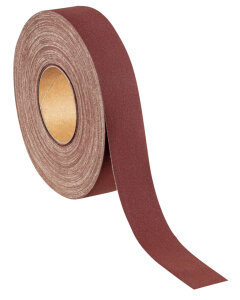 50m Rolle RHODIUS SPBR Schleifband Schleifpapier Handschliff 40 mm alle Körnungen