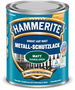 Hammerite Metallschutzlack matt 3in1 Direkt auf Rost...