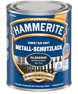 Hammerite Metallschutzlack 3in1, 250 ml, glänzend