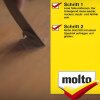 3x Molto Holzkitt Set Weiß 75 g Reparaturspachtel Löcher füllen