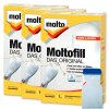 3x Molto Reparaturspachtel Moltofill Innen Weiß 1 kg mit Spachtel