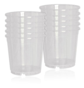10er Set Geli Orchideentopf transparent klar 12/15/17/19...