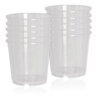10er Set Geli Orchideentopf transparent klar 12/15/17/19 cm wiederverwendbar