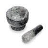 Zeller Mörser & Stößel-Set Granit Anthrazit Ø 9x6,5 cm
